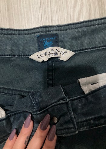 Gri Erkek Denim Midi Şort - Görsel 3