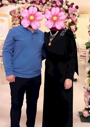 Diğer Uzun Siyah Drapeli Kadın Elbise
