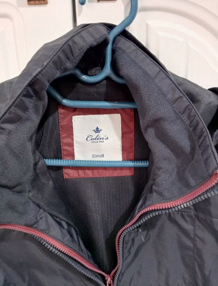 Kadın Koyu Lacivert Çift Fermuarlı Yağmurluk - Görsel 3