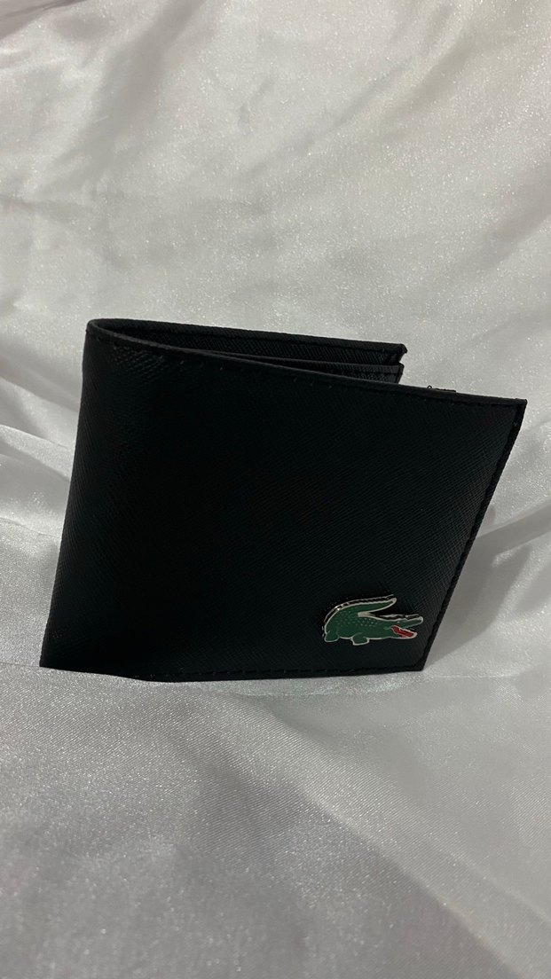 Lacoste Siyah Yılan Desenli Erkek çüzdan - Görsel 2