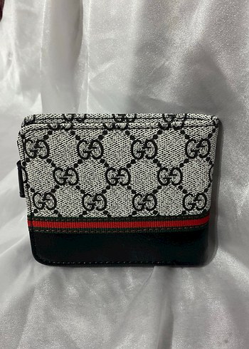 Siyah Baskılı Gucci Erkek Cüzdan - Görsel 3