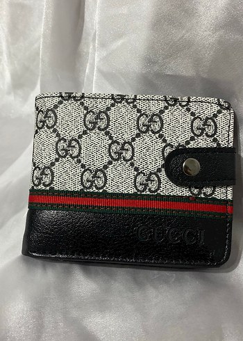 Siyah Baskılı Gucci Erkek Cüzdan - Görsel 2