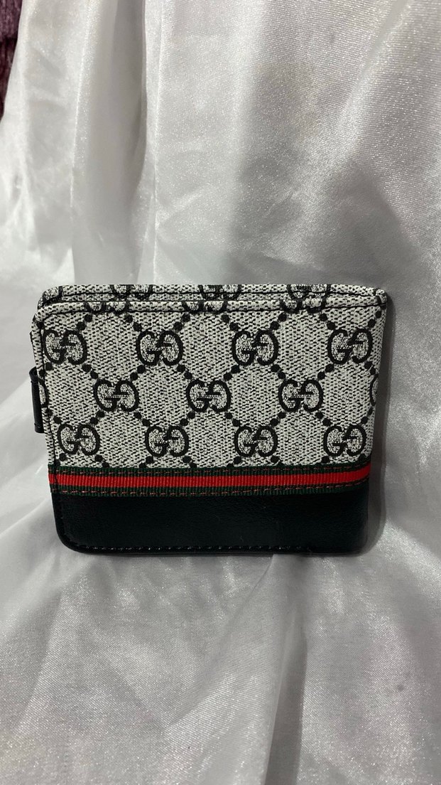 Siyah Baskılı Gucci Erkek Cüzdan - Görsel 3