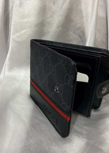 Siyah Gucci Baskılı Erkek Cüzdan - Görsel 3