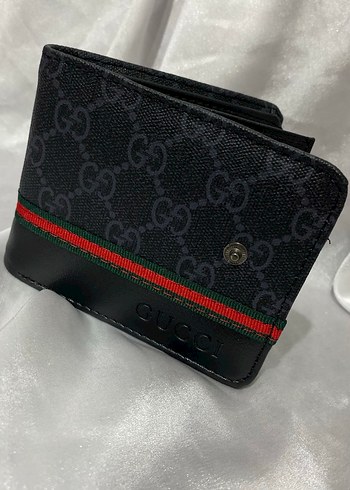 Siyah Gucci Baskılı Erkek Cüzdan - Görsel 2