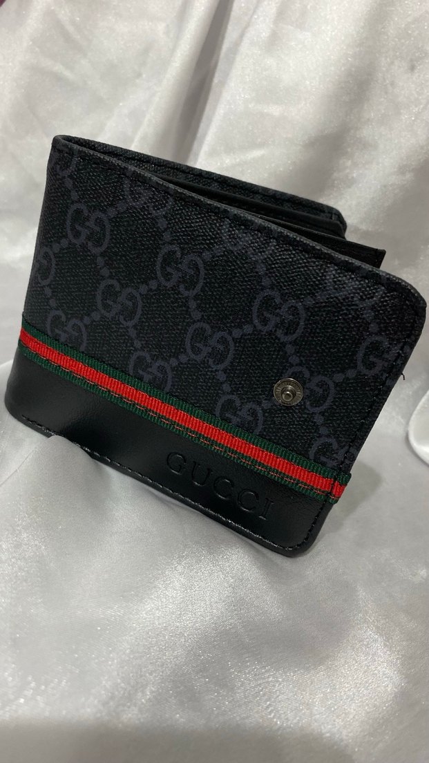 Siyah Gucci Baskılı Erkek Cüzdan - Görsel 2