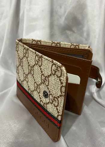 Kahverengi Gucci Desenli Erkek Cüzdanı - Görsel 4