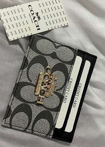 Gri Desenli Deri Kadın Cüzdanı - Görsel 2