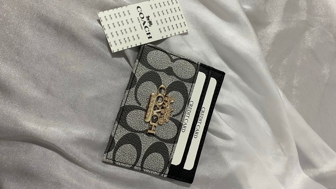 Gri Desenli Deri Kadın Cüzdanı - Görsel 2