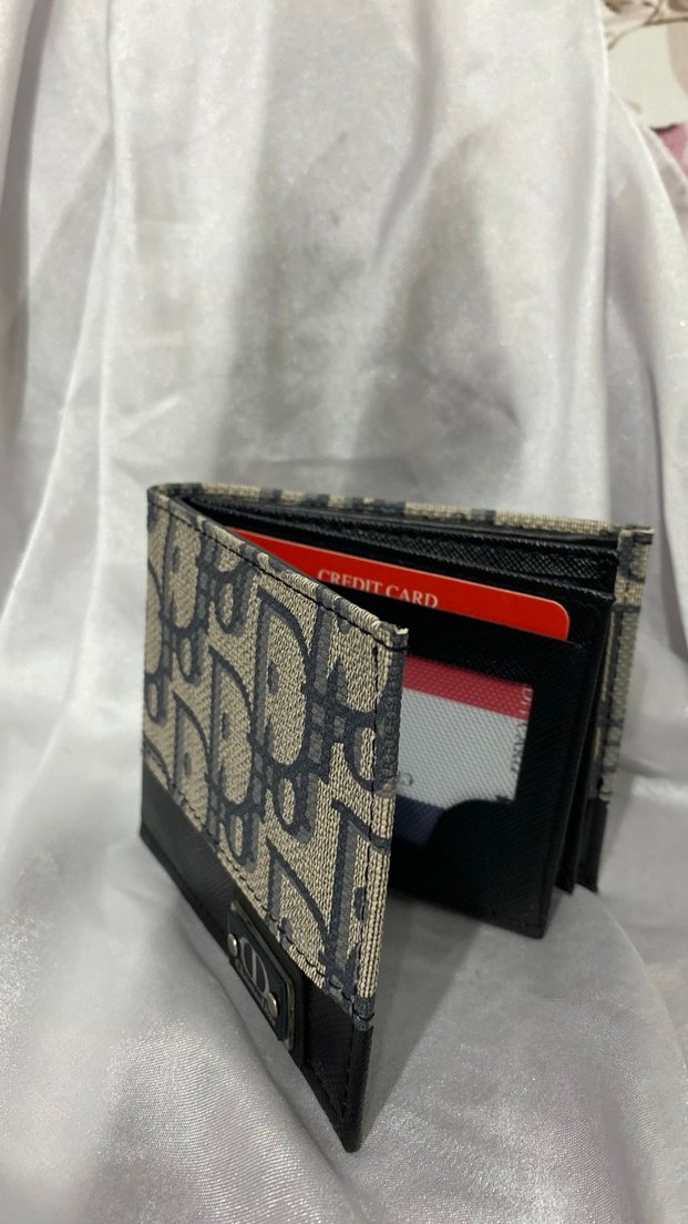 Christian Dior Erkek Gri Baskılı Cüzdan - Görsel 4