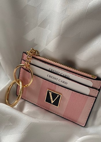 Pembe Ekose Deri Fermuarlı Kadın Cüzdan - Görsel 2