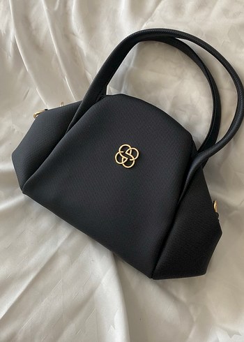 Klasik Siyah Deri Kadın Çanta - Görsel 3