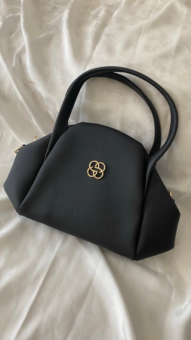 Klasik Siyah Deri Kadın Çanta - Görsel 2