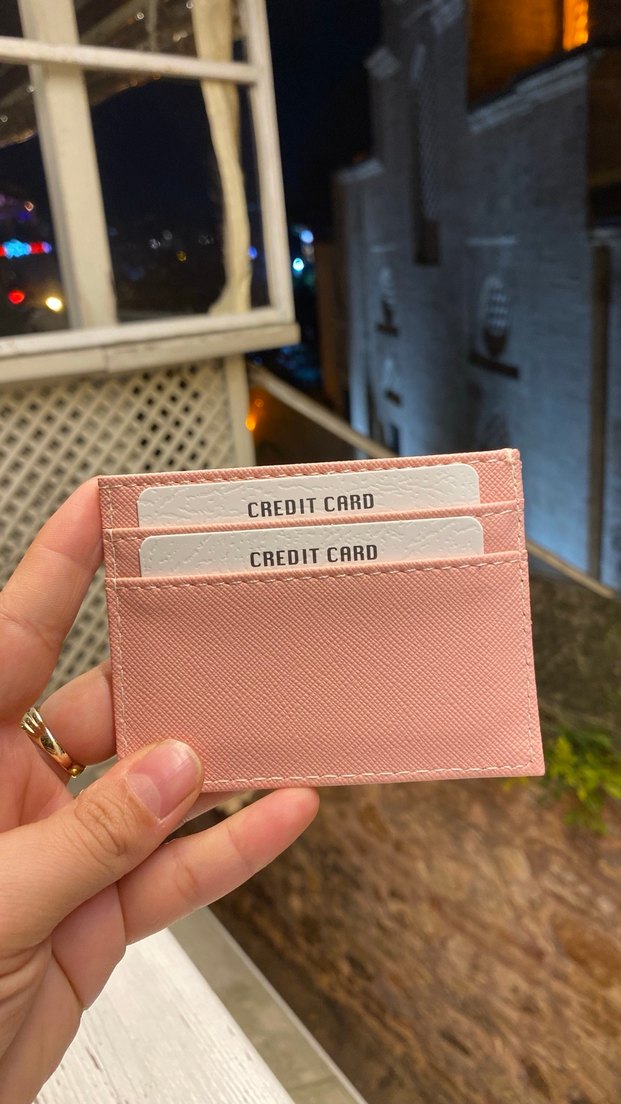 Pembe Deri Kadın Cüzdanı - Görsel 3