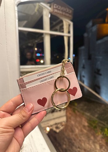 Victoria's Secret Pembe Deri Fermuarlı Cüzdan - Görsel 3