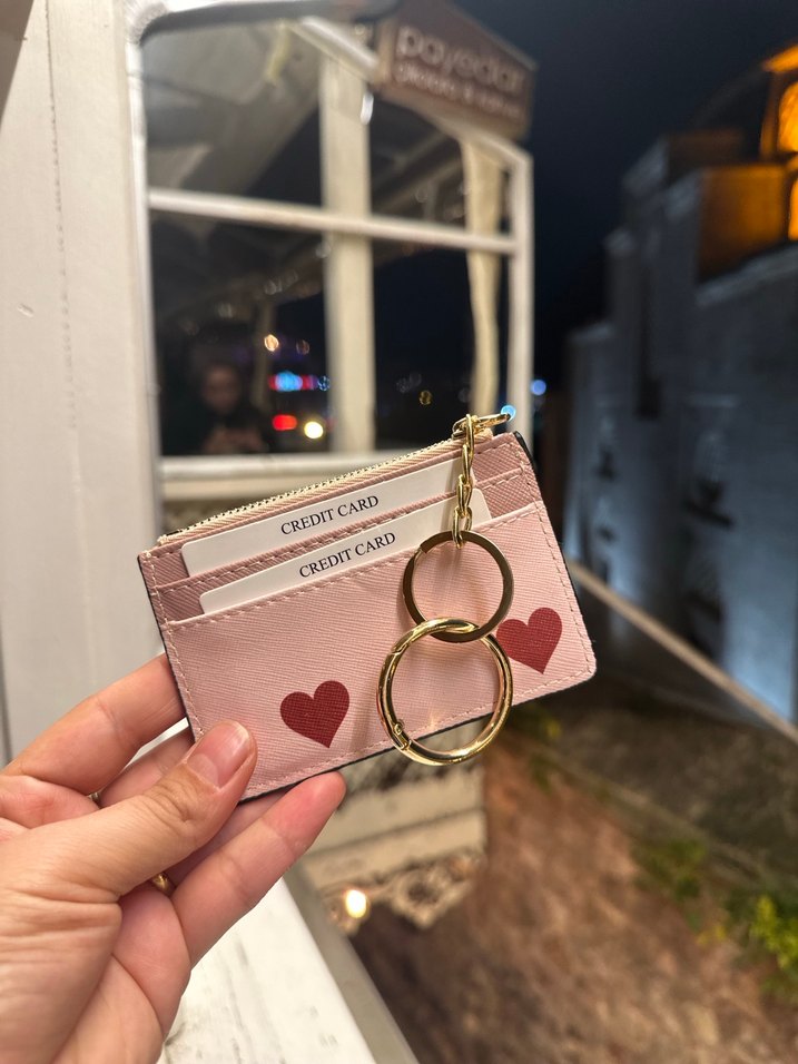 Victoria's Secret Pembe Deri Fermuarlı Cüzdan - Görsel 3