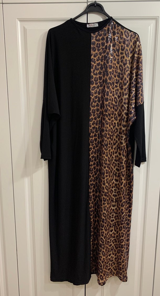 Kadın Leopar Desenli Uzun Tunik - Görsel 3