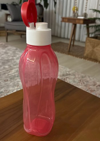 Pembe Kapaklı Plastik Mutfak Şişesi