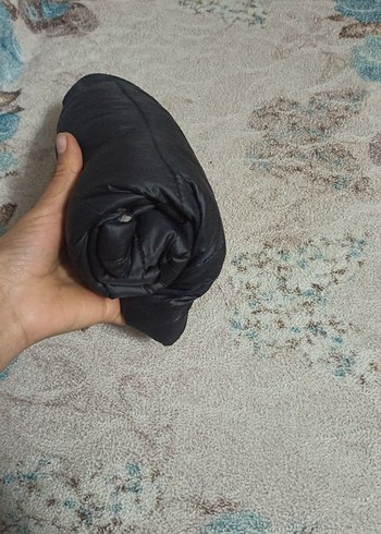 Yüksek Yakalı Siyah Kadın Şişme Yelek - Görsel 10