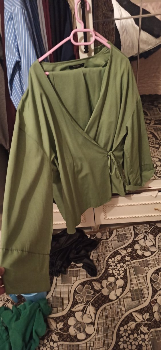 Salaş Kesim haki ikili kimono takımı - Görsel 2