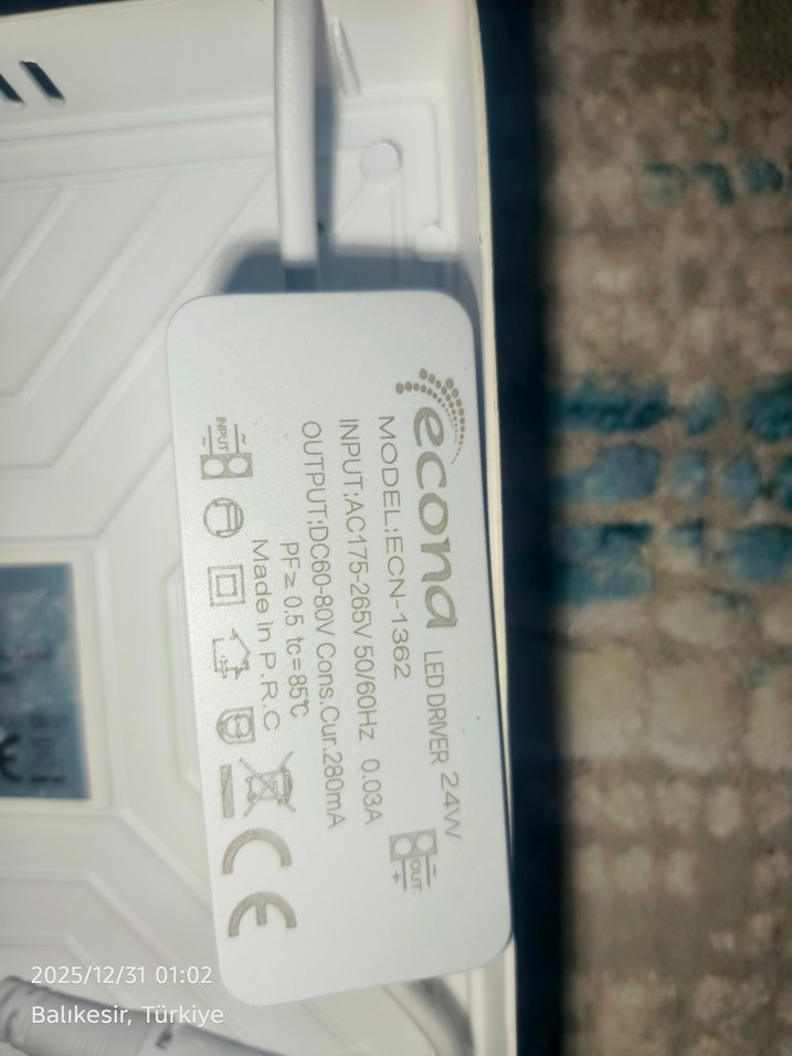 siva üstü LED lamba - Görsel 4