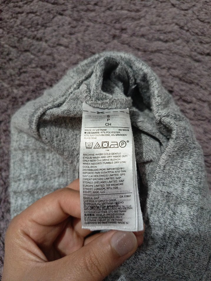 GAP Gri yuksek bel tayt - Görsel 2