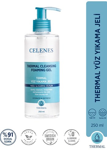 Celenes Termal Yüz Yıkama Jeli - Görsel 2