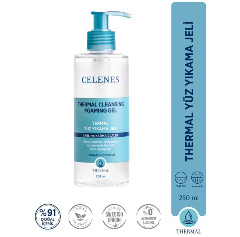 Celenes Termal Yüz Yıkama Jeli - Görsel 2