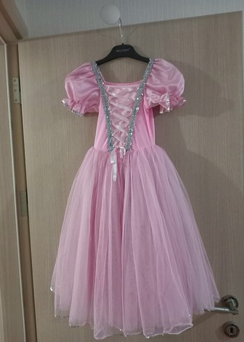 Pembe Nakışlı Kız Çocuk Kostümü