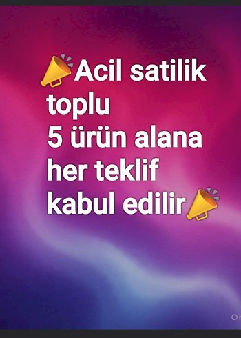 Acil satilik