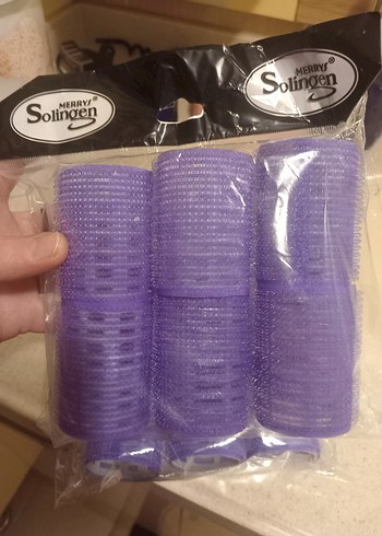  Beden Renk Solinger Mor Saç Bigudisi Seti sifir kaliteli