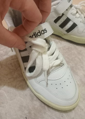 36 Beden Adidas Beyaz Gri Platform Spor Ayakkabı