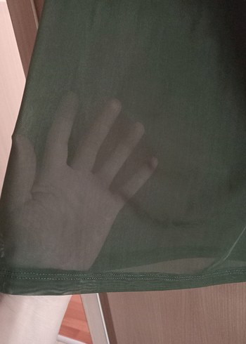 l Beden Kadın Haki Kısa Kollu Basic Tişört beden yanlış l bedene olur