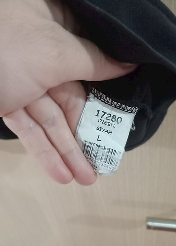 l/xl Beden siyah Renk Erkek Siyah Baskılı Regular Tişört MCL oricinal marka