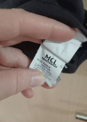 l/xl Beden Erkek Siyah Baskılı Regular Tişört MCL oricinal marka