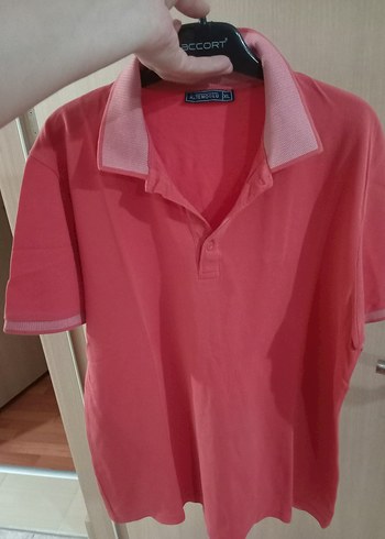 l/xl Beden pembe Renk Pembe Düğmeli Erkek Polo Tişört Hatemoglu marka sifir gibi