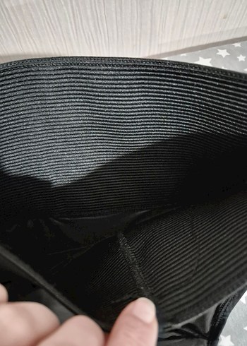 Siyah, Velcro Detaylı ful likrali yüksek bel. korseli - Görsel 4