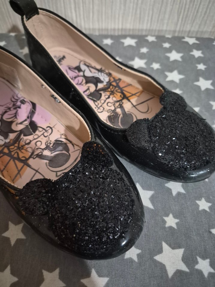 Kız Çocuk Parlak Siyah Gotik Babet - Görsel 4