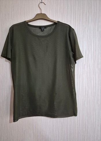 Haki Renk Salaş  Tişörtü sifir l beden - Görsel 4