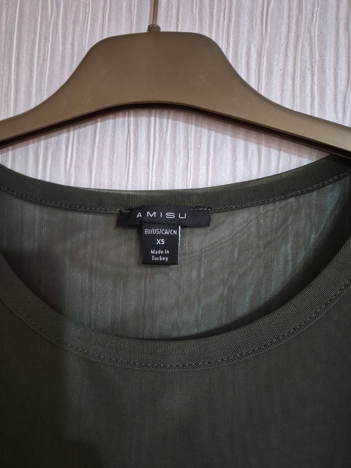 Haki Renk Salaş  Tişörtü sifir l beden - Görsel 2