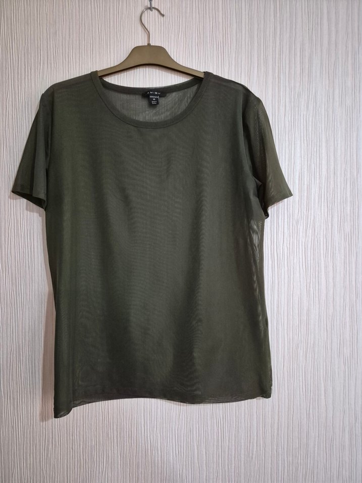 Haki Renk Salaş  Tişörtü sifir l beden - Görsel 4