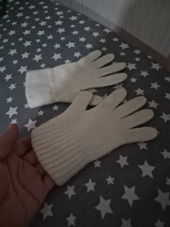 gercek Yün eldiven kiz Çocuk için 3.4.5.6 yaş - Görsel 3