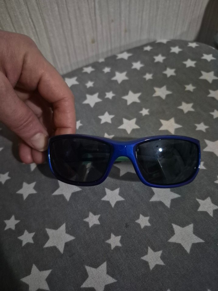 Mavi Biker Tarzı Güneş Gözlüğü oricinal - Görsel 2