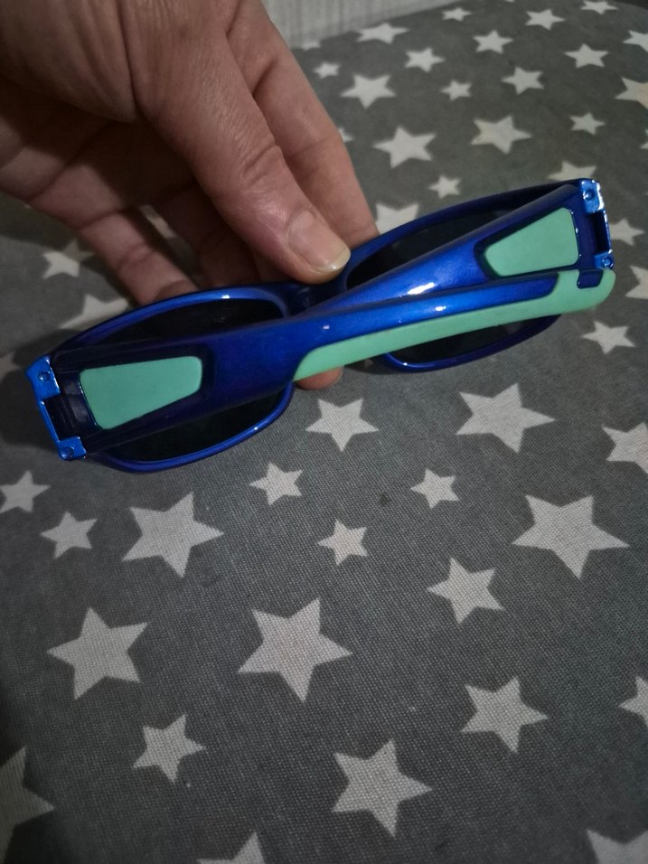 Mavi Biker Tarzı Güneş Gözlüğü oricinal - Görsel 5