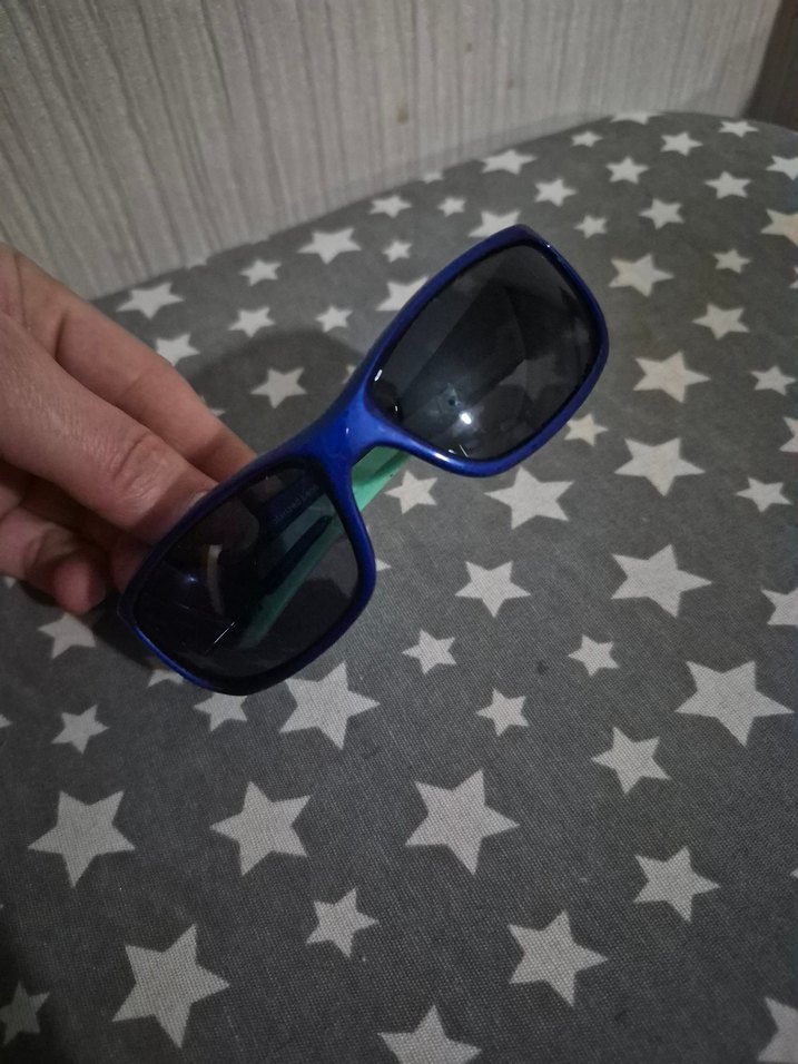 Mavi Biker Tarzı Güneş Gözlüğü oricinal - Görsel 4