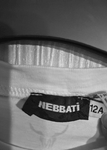 Beyaz Klavye Baskılı Uzun Kollu Tişört nebatti marka 13.14.15 - Görsel 3