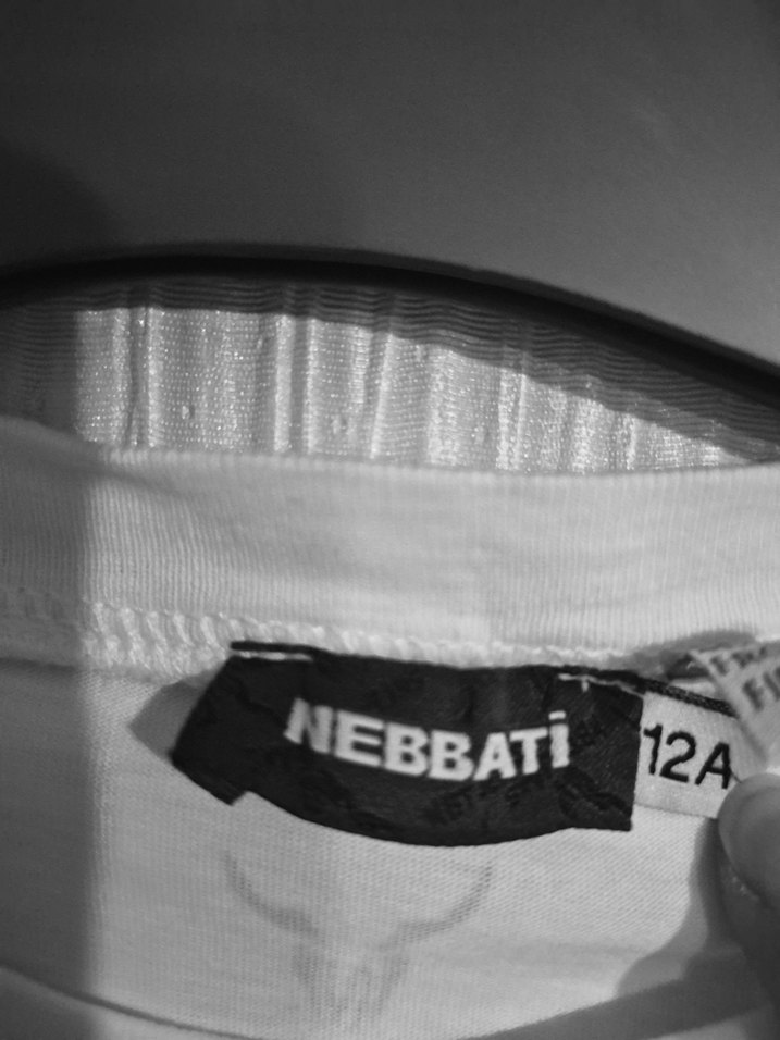 Beyaz Klavye Baskılı Uzun Kollu Tişört nebatti marka 13.14.15 - Görsel 3