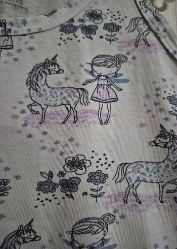 Kız Çocuk Gri Baskılı Kolsuz Atlet - Görsel 2