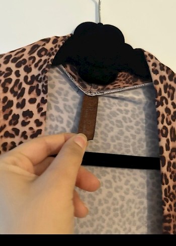 Uzun Kollu Bohem Yılan Desenli Kadın Sabahlık m.l. - Görsel 2