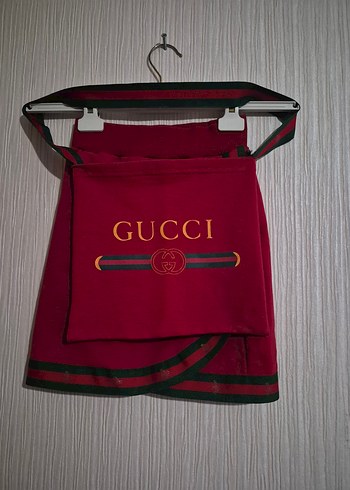 Kız Çocuk Tişörtü etek çanta Seti Gucci  5.6.7 yaş - Görsel 7